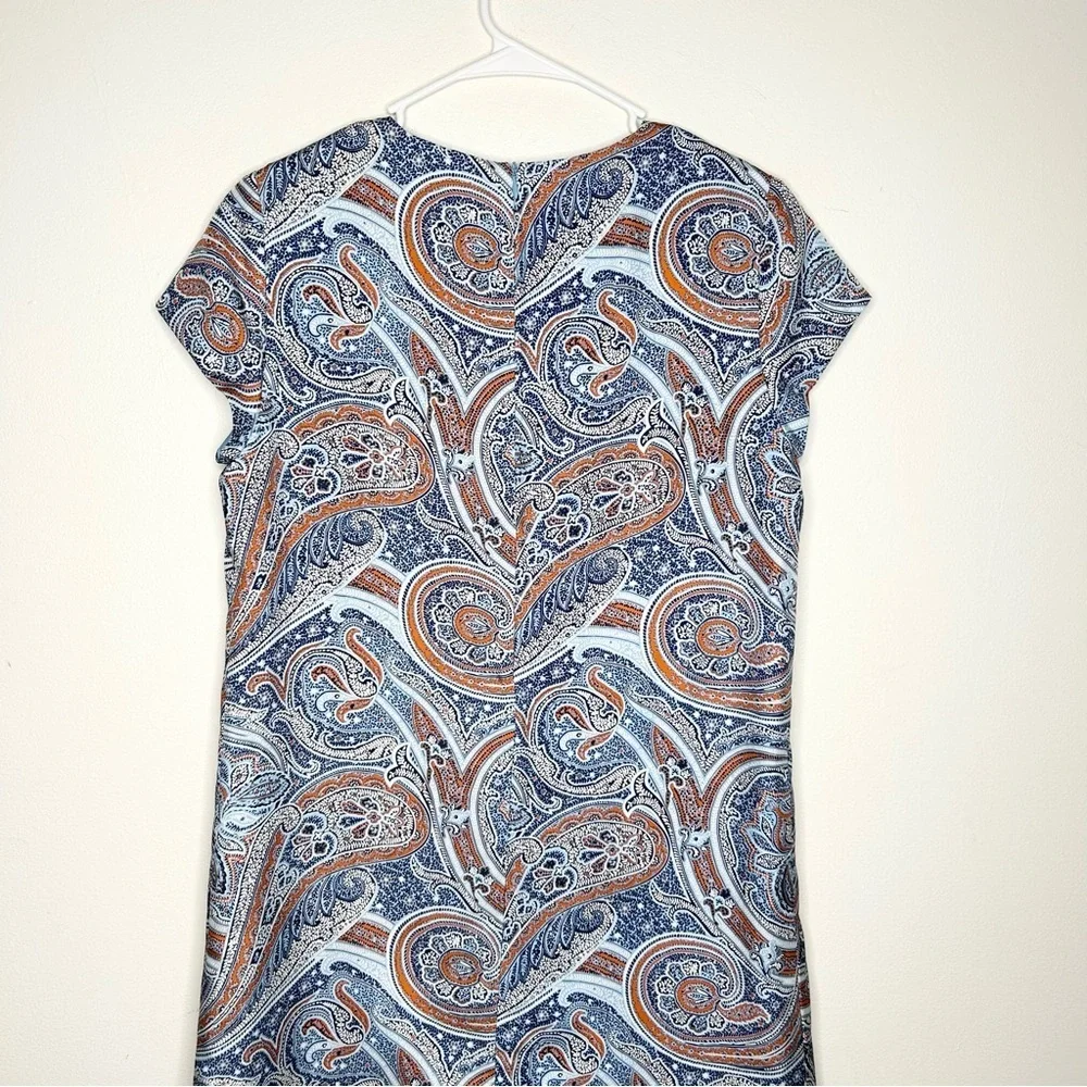 J. McLaughlin Paisley Silk Short Sleeve Dress - Picture 6 of 6